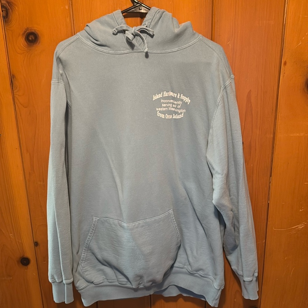 Lightblue Hoodie from Orcas Island, WA